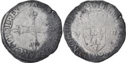 World Coins - Coin, France, Henri III, 1/8 Ecu, 1579, Rennes, , Silver, Sombart:4664