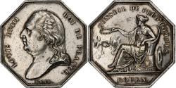World Coins - France, Token, Louis XVIII, Conseil de prud'hommes, Rouen, 1814, Silver
