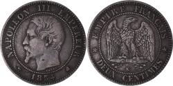 World Coins - Coin, France, Napoleon III, Napoléon III, 2 Centimes, 1854, Bordeaux