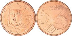 World Coins - France, 5 Euro Cent, 2000, Paris, BU, , Copper Plated Steel, KM:1284