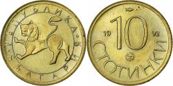 World Coins - Bulgaria, 10 Stotinki, 1992, Nickel-brass, , KM:199