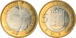 World Coins - Finland, 5 Euro, Ostrobothnia, 2011, Vantaa, , Bi-Metallic, KM:171