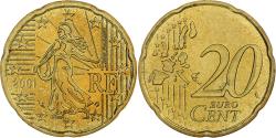 World Coins - France, 20 Euro Cent, BU, 2001, MDP, Nordic gold, , KM:1286
