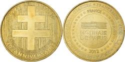 World Coins - France, Tourist token, 40 ans, Colombey-les-Deux-Églises, 2012, MDP