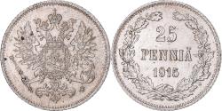 World Coins - Coin, Finland, Nicholas II, 25 Penniä, 1915, Helsinki, , Silver