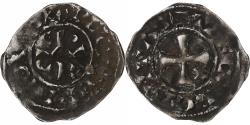 World Coins - County of Troyes, Champagne, Hugues I, Denier, 1089-1125, Troyes, Billon