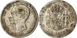 World Coins - Coin, Spain, Alfonso XII, Peseta, 1876, Madrid, , Silver, KM:672