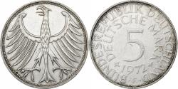World Coins - GERMANY - FEDERAL REPUBLIC, 5 Mark, 1972, Stuttgart, Silver, , KM:112.1
