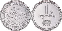 World Coins - Coin, Georgia, Thetri, 1993, , Stainless Steel, KM:76