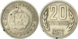 World Coins - Bulgaria, 20 Stotinki, 1962, Nickel-brass, , KM:63