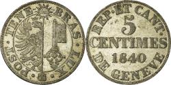World Coins - Coin, SWISS CANTONS, GENEVA, 5 Centimes, 1840, , Billon, KM:131