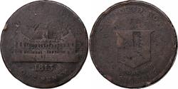 World Coins - United Kingdom, 1 Penny Token, Worcestershire - Birmingham Workhouse, 1813