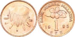 World Coins - Coin, Malaysia, Sen, 1995, , Bronze Clad Steel, KM:49