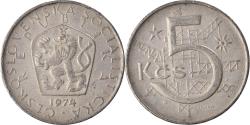 World Coins - Coin, Czechoslovakia, 5 Korun, 1974