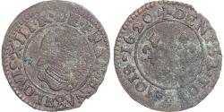World Coins - France, Louis XIII, Denier Tournois, 1620, Bordeaux, Copper,