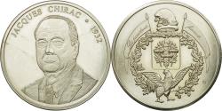 World Coins - France, Medal, Les Présidents Français, Jacques Chirac, , Copper