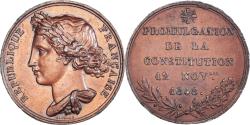 World Coins - France, Medal, Promulgation de la Constitution, Politics, 1848, Gayrard