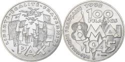 World Coins - France, 100 Francs, 8 mai 1945, 1995, MDP, ESSAI, Silver, , Gadoury:245.1