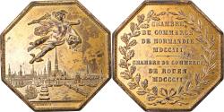 World Coins - France, Token, Chambre de Commerce de Rouen, 1802, Lecomte, , Vermeil