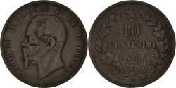 World Coins - Coin, Italy, Vittorio Emanuele II, 10 Centesimi, 1866, Naples, , Copper