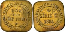 World Coins - Coin, France, Grands Magasins aux Buttes Chaumont, Paris, Jeton Prime, 1884