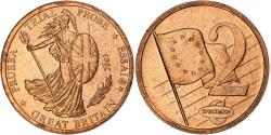 World Coins - Great Britain, 2 Euro Cent, Fantasy euro patterns, Essai-Trial, 2003, Copper