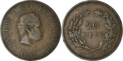 World Coins - Coin, Portugal, Carlos I, 20 Reis, 1891, , Bronze, KM:533