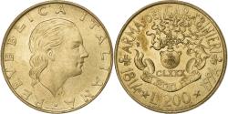 World Coins - Italy, 200 Lire, 1994, Rome, Aluminum-Bronze, , KM:164