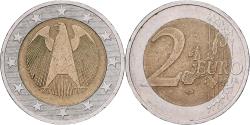 World Coins - Germany, 2 Euro, Trial Turning Star with 5DM edge, Bimetallic,