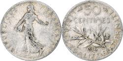 World Coins - France, 50 Centimes, Semeuse, 1914, Paris, Silver, , Gadoury:420