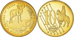 World Coins - Cyprus, 10 Euro Cent, 2003, unofficial private coin, , Copper Plated Steel