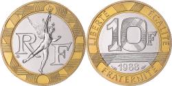 World Coins - Coin, France, Génie, 10 Francs, 1988, Monnaie de Paris, série FDC,