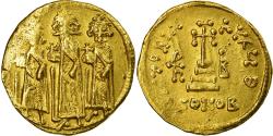 Ancient Coins - Coin, Heraclius, Constantine, Solidus, 637-638, Constantinople, , Gold
