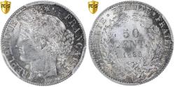 World Coins - France, 50 Centimes, Cérès, 1895, Paris, Silver, PCGS, MS(63), Gadoury:419a