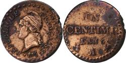 World Coins - France, Centime, Dupré, AN 6, Paris, Copper,