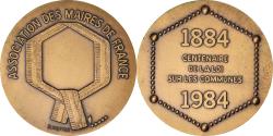 World Coins - France, Medal, Association des Maires de France, 1984, Kieffer,