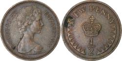 World Coins - Great Britain, 1/2 New Penny, 1977