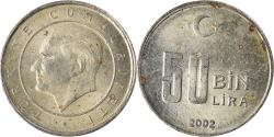 World Coins - Coin, Turkey, 50000 Lira, 50 Bin Lira, 2002