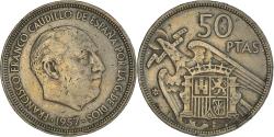 World Coins - Coin, Spain, Caudillo and regent, 50 Pesetas, 1959, , Copper-nickel