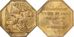World Coins - France, Token, Compagnie des Notaires d'Eure et Loir, 1836, Bronze, Barre
