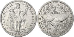 World Coins - New Caledonia, 2 Francs, 1987, Paris, Aluminum, , Lecompte:64, KM:14