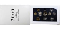 World Coins - France, Coffret 1 c. à 100 frs., 2000, Monnaie de Paris, Proof,