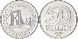 World Coins - Coin, Hungary, Elizabeth Bridge in Budapest, 50 Fillér, 1989, Budapest