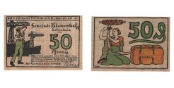 World Coins - Banknote, Germany, Blumenthal Gemeinde, 50 Pfennig, personnage, 1921