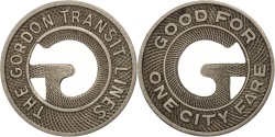Us Coins - United States, Token, The Gordon Transit Lines