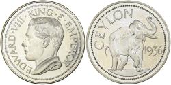 World Coins - Ceylon, Edward VIII, 1 Crown, 1936, Proof, Copper-nickel, , KM:FM118