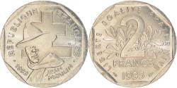 World Coins - Coin, France, Semeuse, 2 Francs, 1993, Paris, , Nickel, KM:942.2