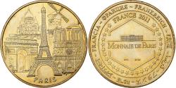 World Coins - France, Token, Paris - Tour Eiffel n° 3 - les 5 monuments, 2011, Copper-nickel