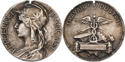 World Coins - France, Travail-Industrie, Medal, Very Good Quality, Rivet, Silvered bronze, 27
