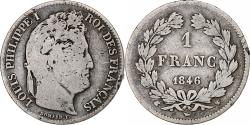World Coins - France, Louis-Philippe, Franc, 1846, Lille, Silver, , Gadoury:453